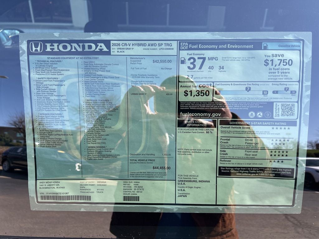 2026 Honda CR-V Hybrid Sport Touring