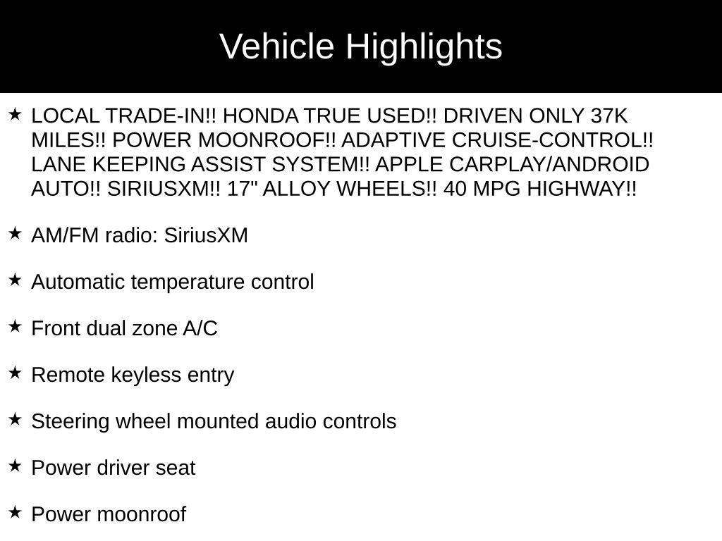 2020 Honda Civic EX