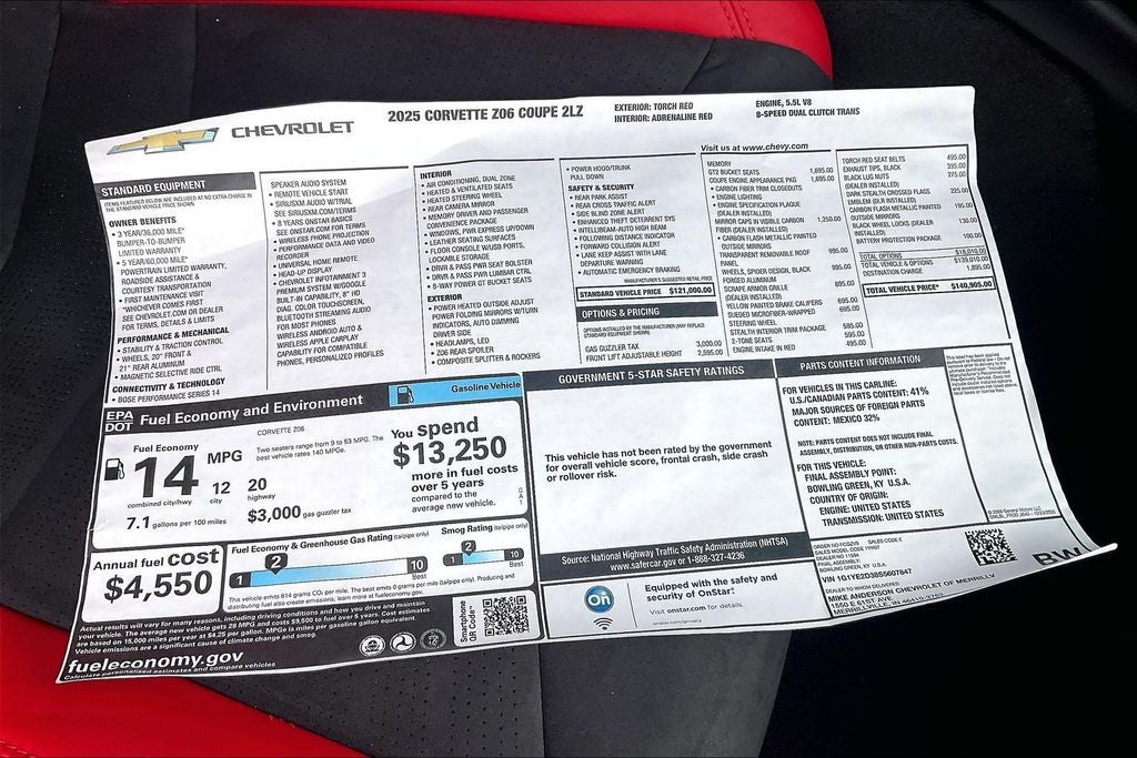 2025 Chevrolet Corvette Z06