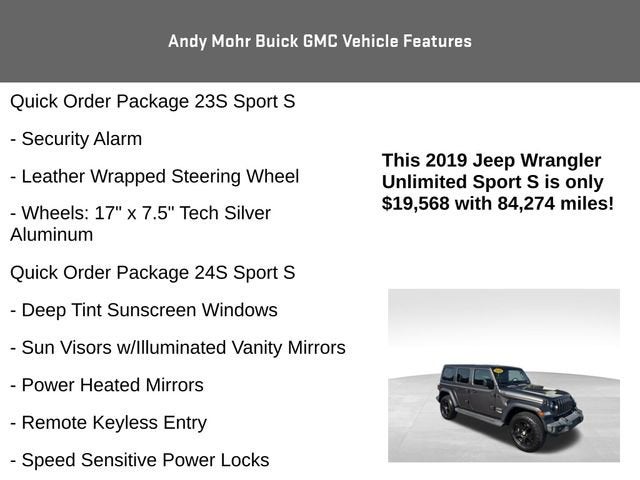 2019 Jeep Wrangler Unlimited Sport S
