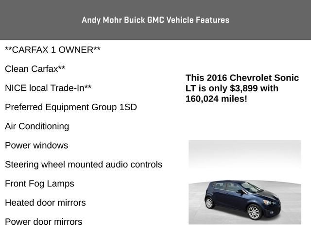 2016 Chevrolet Sonic LT
