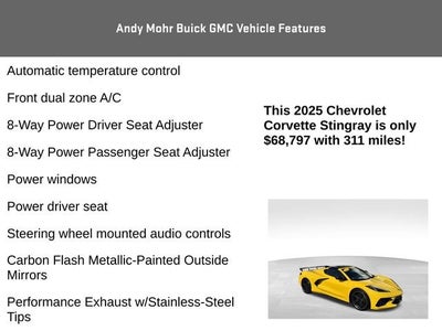 2025 Chevrolet Corvette Stingray 1LT