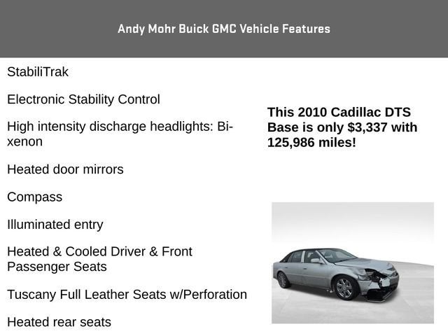 2010 Cadillac DTS w/1SD