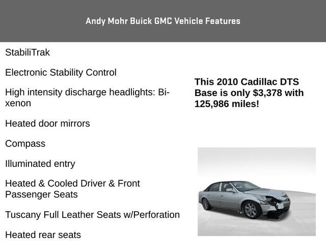 2010 Cadillac DTS w/1SD