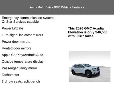 2026 GMC Acadia Elevation