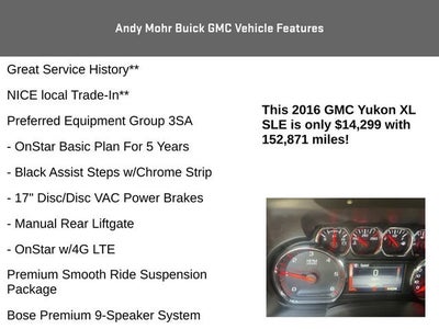 2016 GMC Yukon XL SLE