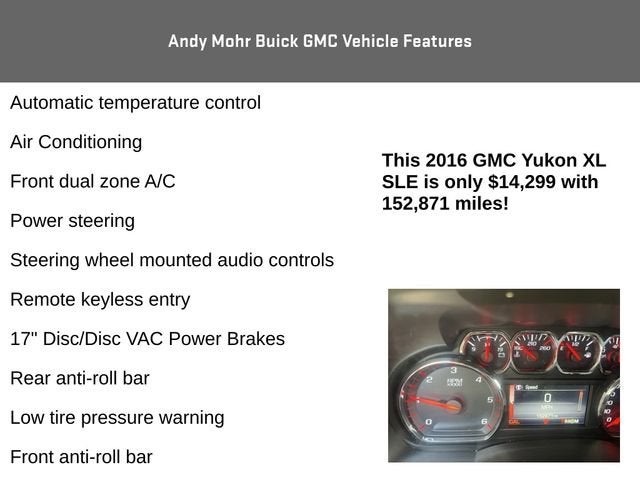 2016 GMC Yukon XL SLE