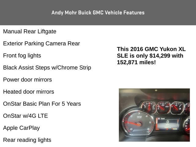2016 GMC Yukon XL SLE