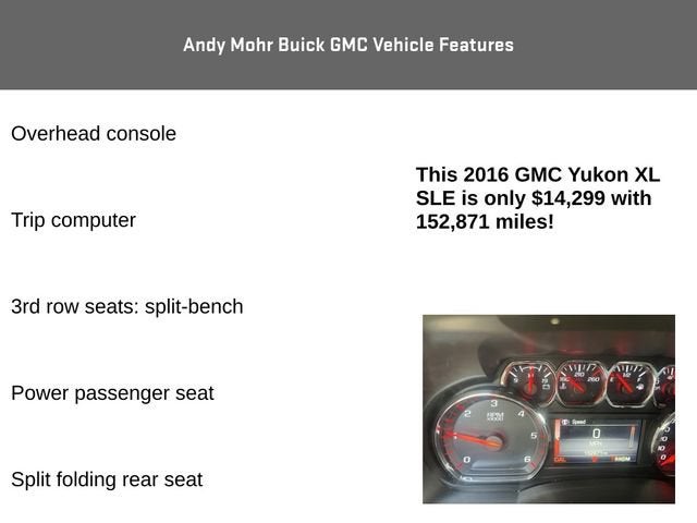 2016 GMC Yukon XL SLE