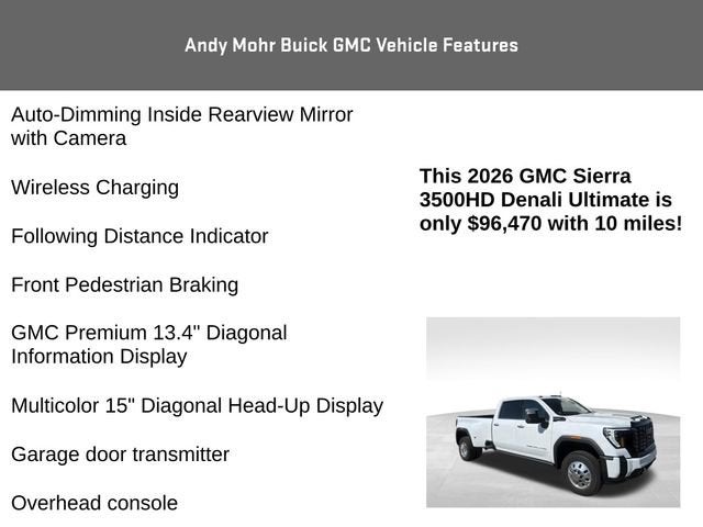 2026 GMC Sierra 3500 HD Denali Ultimate DRW
