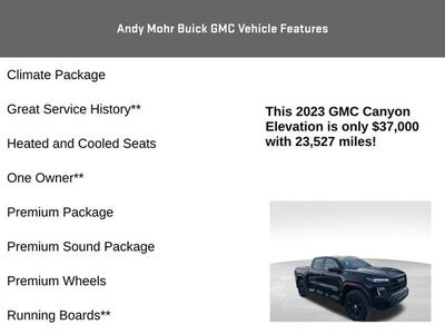 2023 GMC Canyon Elevation