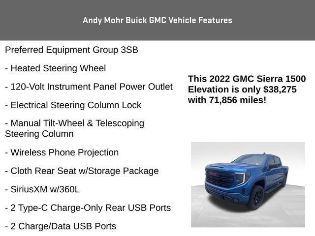2022 GMC Sierra 1500 Elevation