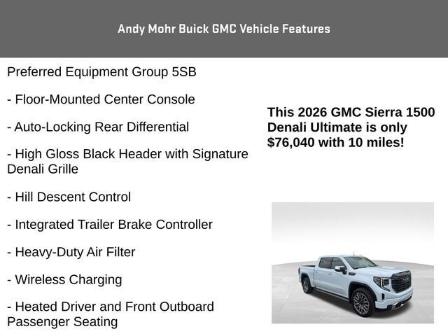 2026 GMC Sierra 1500 Denali Ultimate