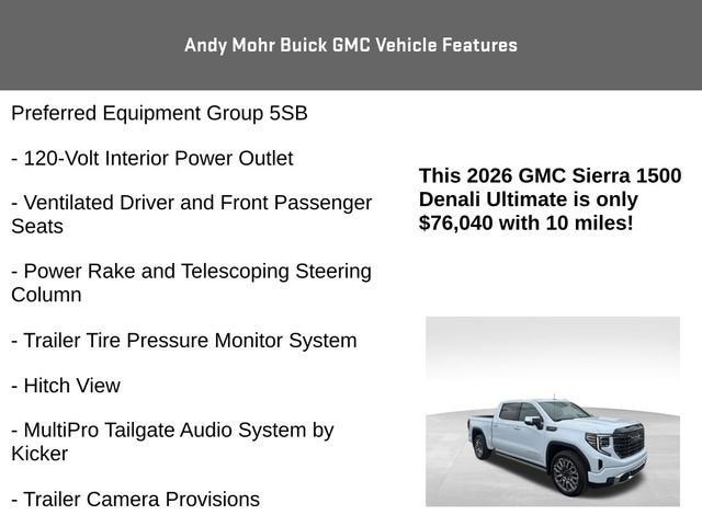 2026 GMC Sierra 1500 Denali Ultimate