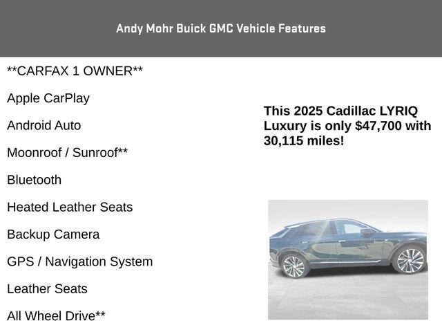2025 Cadillac LYRIQ Luxury 3