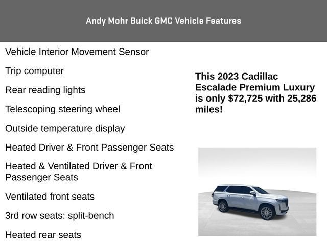 2023 Cadillac Escalade Premium Luxury