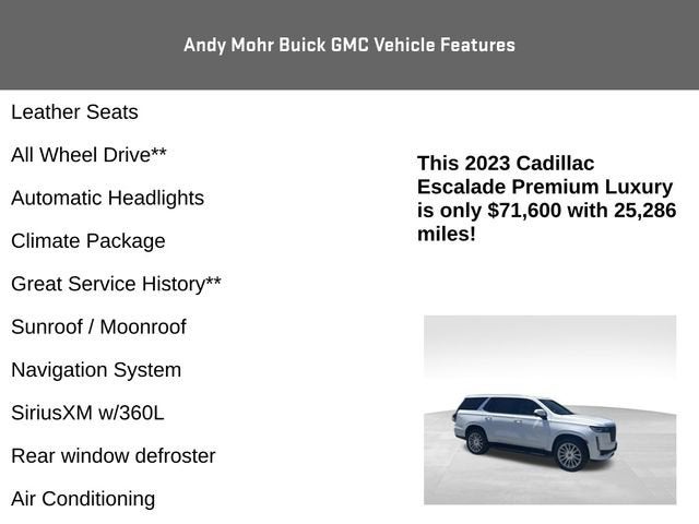 2023 Cadillac Escalade Premium Luxury