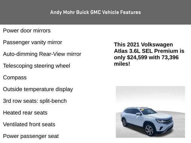 2021 Volkswagen Atlas 3.6L V6 SEL Premium