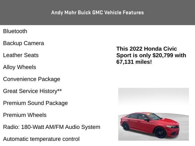 2022 Honda Civic Sedan Sport