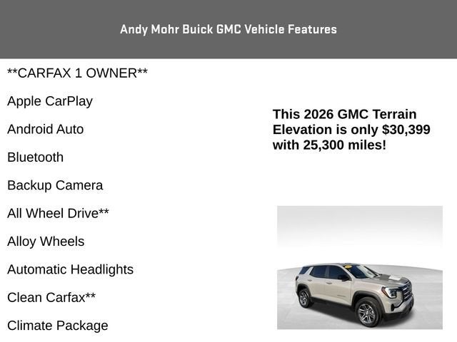 2026 GMC Terrain Elevation