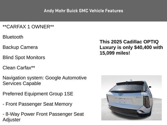 2025 Cadillac OPTIQ Luxury 2