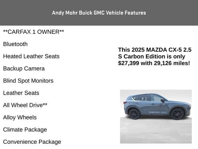 2025 Mazda Mazda CX-5 2.5 S Carbon Edition