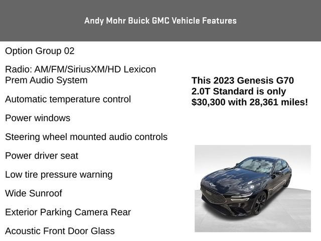 2023 Genesis G70 2.0T