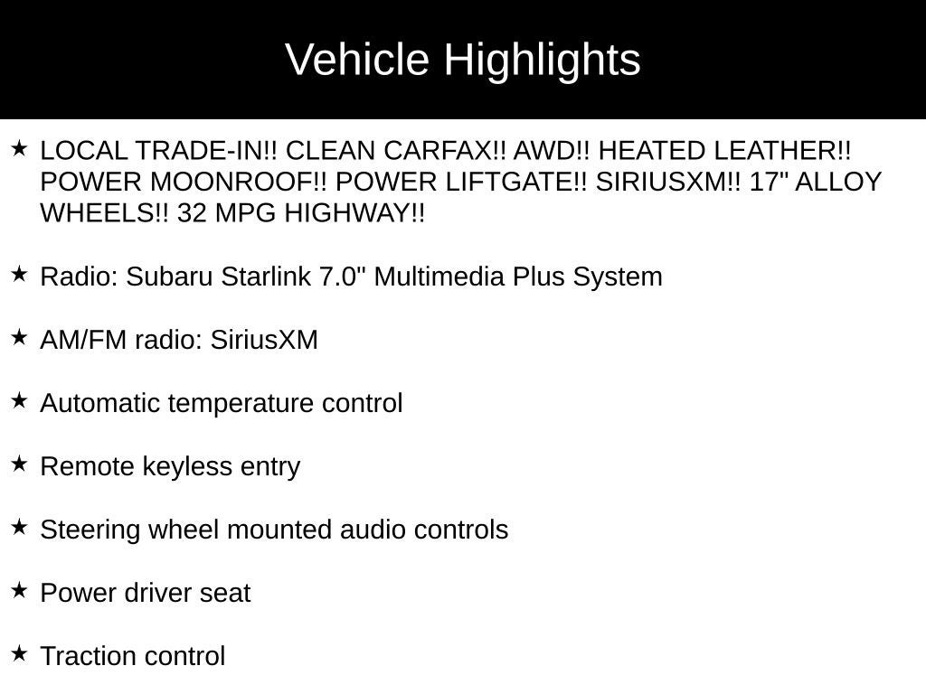 2016 Subaru Forester 2.5i Limited