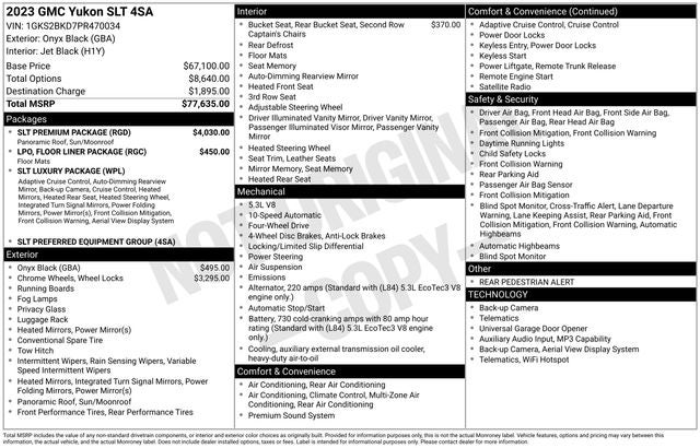 2023 GMC Yukon SLT