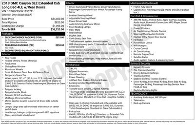 2019 GMC Canyon SLE1