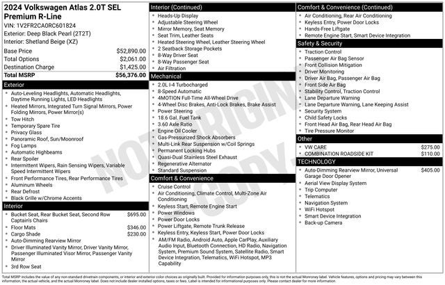 2024 Volkswagen Atlas 2.0T SEL Premium R-Line