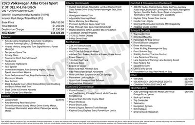 2023 Volkswagen Atlas Cross Sport 2.0T SEL R-Line Black