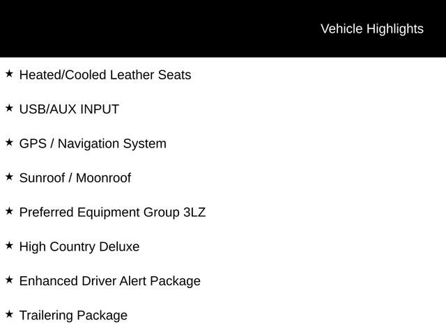 2018 Chevrolet Silverado 1500 High Country
