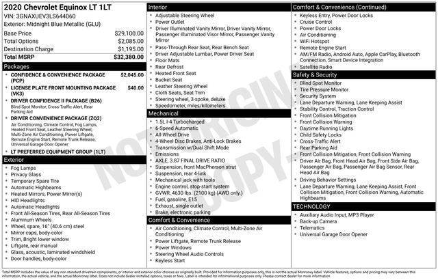 2020 Chevrolet Equinox LT