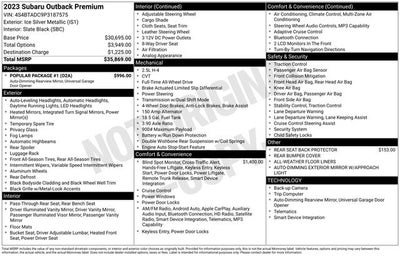 2023 Subaru Outback Premium