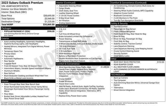 2023 Subaru Outback Premium
