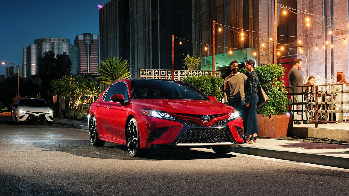 red Toyota Camry